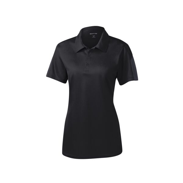 Women's PosiCharge Active Textured Colorblock Polo Thumbnail