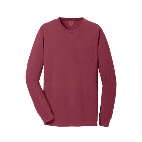 Beach Wash Garment Dyed Long Sleeve Pocket Tee Thumbnail