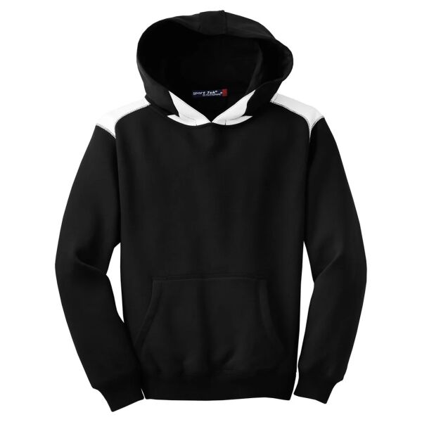 Youth Pullover Hooded Sweatshirt with Contrast Color Thumbnail