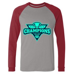 Long Sleeve Jersey Baseball Tee Thumbnail