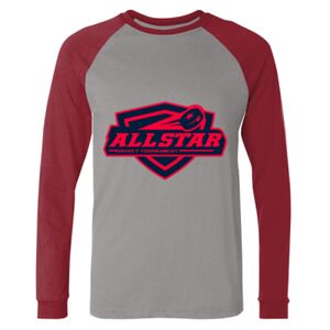 Long Sleeve Jersey Baseball Tee Thumbnail