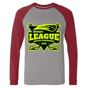 Long Sleeve Jersey Baseball Tee Thumbnail