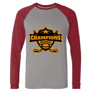 Long Sleeve Jersey Baseball Tee Thumbnail