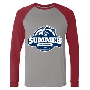 Long Sleeve Jersey Baseball Tee Thumbnail
