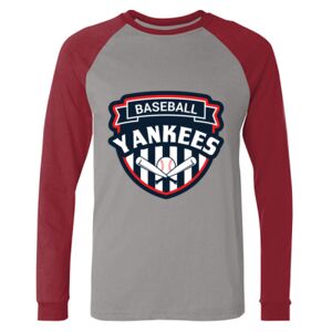 Long Sleeve Jersey Baseball Tee Thumbnail