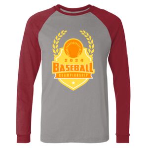 Long Sleeve Jersey Baseball Tee Thumbnail