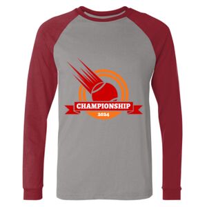 Long Sleeve Jersey Baseball Tee Thumbnail