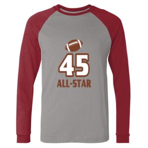 Long Sleeve Jersey Baseball Tee Thumbnail