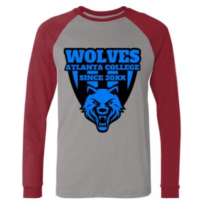 Long Sleeve Jersey Baseball Tee Thumbnail