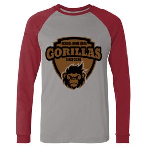 Long Sleeve Jersey Baseball Tee Thumbnail
