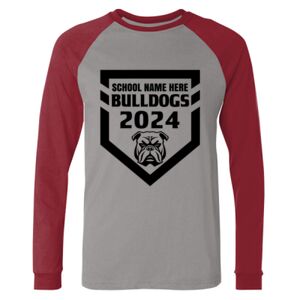 Long Sleeve Jersey Baseball Tee Thumbnail