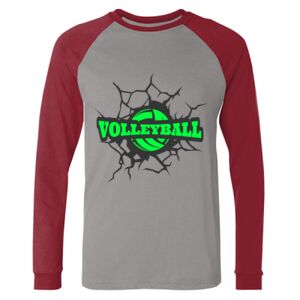 Long Sleeve Jersey Baseball Tee Thumbnail