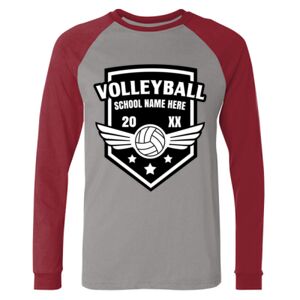 Long Sleeve Jersey Baseball Tee Thumbnail