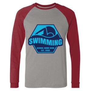 Long Sleeve Jersey Baseball Tee Thumbnail