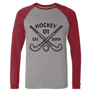 Long Sleeve Jersey Baseball Tee Thumbnail