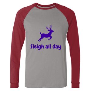 Long Sleeve Jersey Baseball Tee Thumbnail