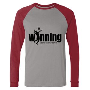 Long Sleeve Jersey Baseball Tee Thumbnail