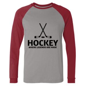 Long Sleeve Jersey Baseball Tee Thumbnail