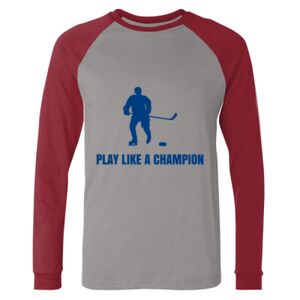 Long Sleeve Jersey Baseball Tee Thumbnail