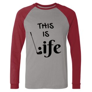 Long Sleeve Jersey Baseball Tee Thumbnail