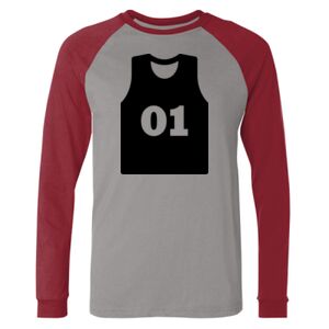 Long Sleeve Jersey Baseball Tee Thumbnail