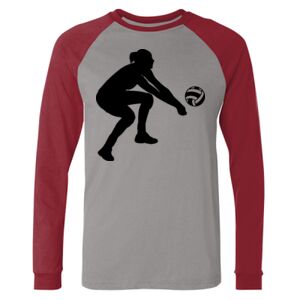 Long Sleeve Jersey Baseball Tee Thumbnail