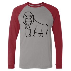 Long Sleeve Jersey Baseball Tee Thumbnail