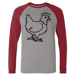 Long Sleeve Jersey Baseball Tee Thumbnail