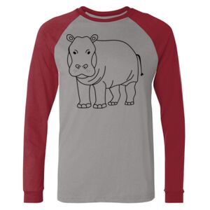 Long Sleeve Jersey Baseball Tee Thumbnail