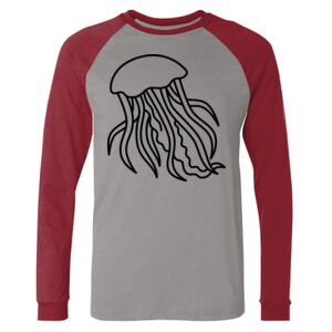 Long Sleeve Jersey Baseball Tee Thumbnail