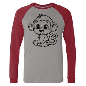 Long Sleeve Jersey Baseball Tee Thumbnail