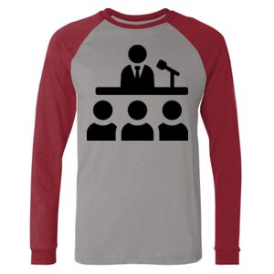 Long Sleeve Jersey Baseball Tee Thumbnail