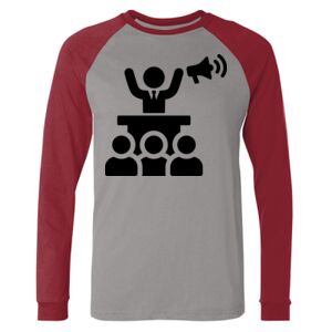 Long Sleeve Jersey Baseball Tee Thumbnail