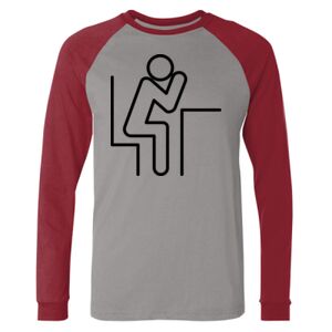 Long Sleeve Jersey Baseball Tee Thumbnail