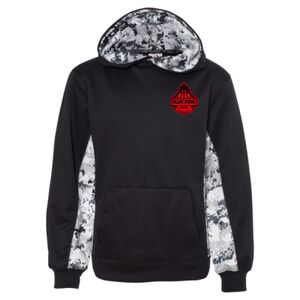 Youth Digital Camo Colorblock Performance Fleece Hooded Sweatshirt Thumbnail