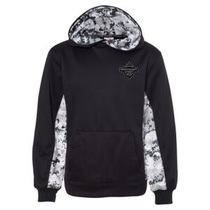 Youth Digital Camo Colorblock Performance Fleece Hooded Sweatshirt Thumbnail