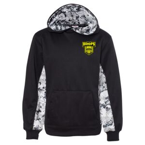 Youth Digital Camo Colorblock Performance Fleece Hooded Sweatshirt Thumbnail