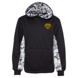 Youth Digital Camo Colorblock Performance Fleece Hooded Sweatshirt Thumbnail