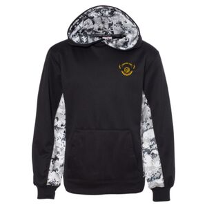 Youth Digital Camo Colorblock Performance Fleece Hooded Sweatshirt Thumbnail