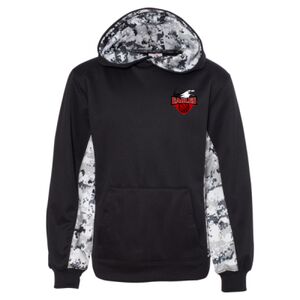 Youth Digital Camo Colorblock Performance Fleece Hooded Sweatshirt Thumbnail