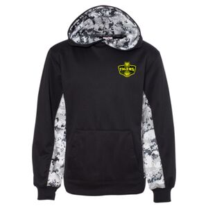 Youth Digital Camo Colorblock Performance Fleece Hooded Sweatshirt Thumbnail