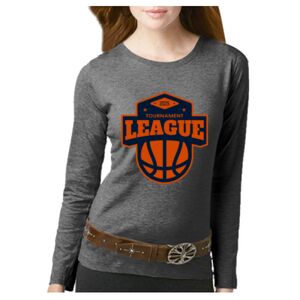 Women's Long Sleeve Premium Jersey Tee Thumbnail