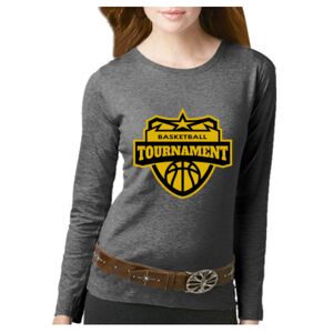 Women's Long Sleeve Premium Jersey Tee Thumbnail