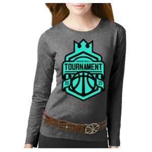 Women's Long Sleeve Premium Jersey Tee Thumbnail
