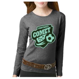 Women's Long Sleeve Premium Jersey Tee Thumbnail