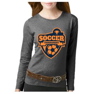 Women's Long Sleeve Premium Jersey Tee Thumbnail