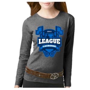Women's Long Sleeve Premium Jersey Tee Thumbnail