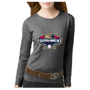 Women's Long Sleeve Premium Jersey Tee Thumbnail