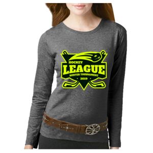 Women's Long Sleeve Premium Jersey Tee Thumbnail