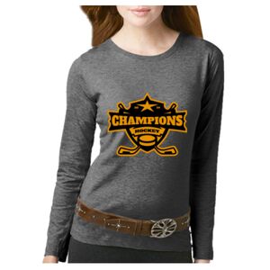 Women's Long Sleeve Premium Jersey Tee Thumbnail
